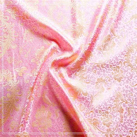 pink metallic jacquard fabric|metallic brocade.